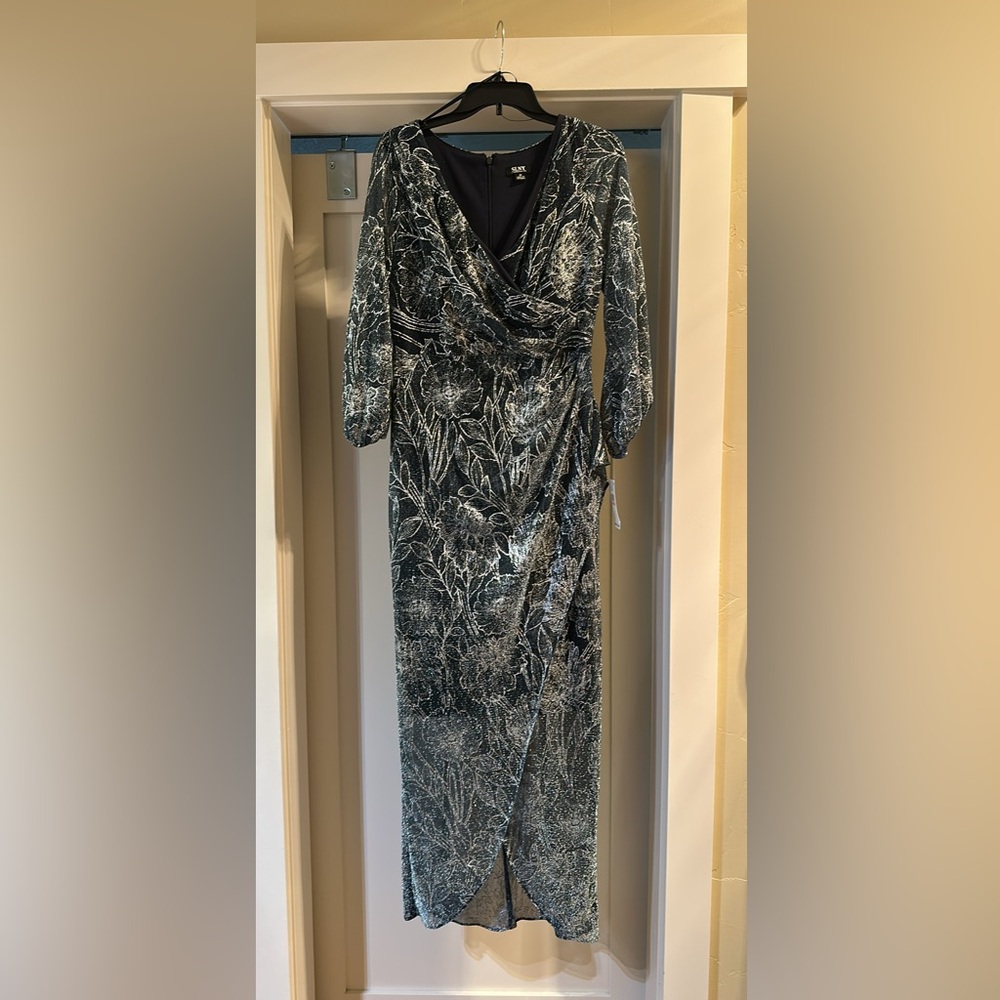 Elegant Floral Wrap Dress
